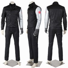 Captain America Civil War Winter Soldier  Bucky Barnes cosplay Suits