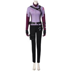 New Hawkeye Kate Bishop Purple top Cosplay Costume Halloween Suit